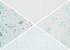 100% Cotton Muslin Baby Receiving Blankets - 4 Pack