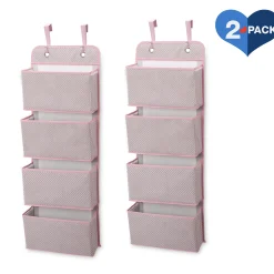 4 Pocket Over The Door Hanging Organizer - 2 Pack