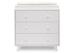 Ava 3 Drawer Dresser with Changing Top and Interlocking Drawers