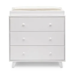 Ava 3 Drawer Dresser with Changing Top and Interlocking Drawers