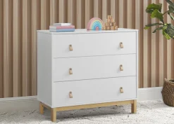 babyGap Legacy 3 Drawer Dresser with Leather Pulls and Interlocking Drawers