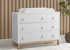 babyGap Legacy 6 Drawer Dresser with Leather Pulls and Interlocking Drawers