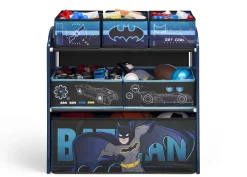 Batman 6 Bin Design and Store Toy Organizer