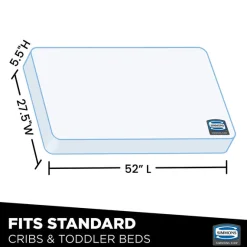Beautyrest Black AIRCOOL Two-Stage Crib and Toddler Mattress