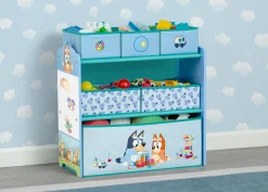 Bluey Design & Store 6 Bin Toy Storage Organizer