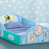 Bluey Sleep and Play Toddler Bed with Built-In Guardrails