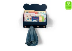 Brannan Bear Wall Shelf with 4 Hooks