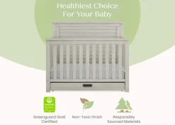 Caden 6-in-1 Convertible Crib with Trundle Drawer