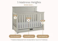 Caden 6-in-1 Convertible Crib with Trundle Drawer