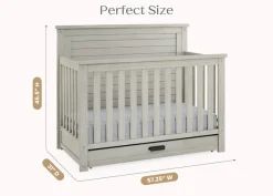 Caden 6-in-1 Convertible Crib with Trundle Drawer