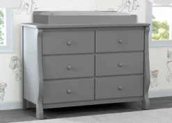 Canton / Eclipse 6 Drawer Dresser with Interlocking Drawers
