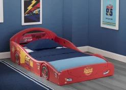 Cars Lightning McQueen Plastic Sleep and Play Toddler Bed