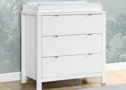 Cassie 3 Drawer Dresser with Changing Top