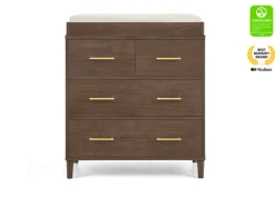 Classic 4 Drawer Dresser with Changing Top and Interlocking Drawers