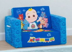 CoComelon Cozee Flip-Out Chair - 2-in-1 Convertible Sofa to Lounger for Kids