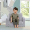 Cozee Flip-Out Sherpa 2-in-1 Convertible Chair to Lounger for Kids