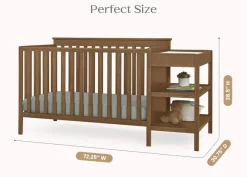 Ellie 5-in-1 Convertible Crib and Changer