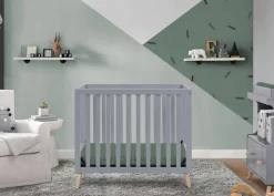 Essex Convertible Mini Baby Crib with 2.75-Inch Mattress, Greenguard Gold Certified