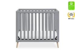 Essex Convertible Mini Baby Crib with 2.75-Inch Mattress, Greenguard Gold Certified