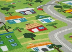 Extra Large Road Map Activity Rug for Girls and Boys - 78-inch L x 54-inch W