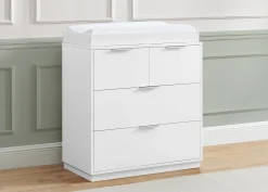 Forever 4 Drawer Dresser with Changing Top and Interlocking Drawers