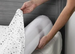 Inflatable Bed Rails for Toddlers & Kids with Foot Pump (2 Pack)