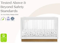 James Acrylic 4-in-1 Convertible Crib
