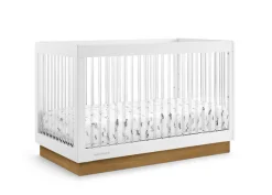 James Acrylic 4-in-1 Convertible Crib