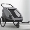 Jeep Everest 2-in-1 Child Bike Trailer and Stroller for 2 Kids