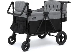 Jeep Wrangler Deluxe 4 Seater Stroller Wagon with Cooler Bag