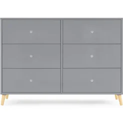 Jordan 6 Drawer Dresser with Interlocking Drawers