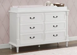 Juliette 6 Drawer Dresser with Changing Top and Interlocking Drawers