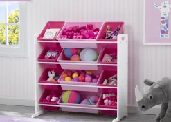 Kids Toy Storage Organizer with 12 Plastic Bins