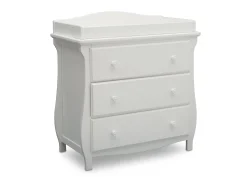 Lancaster 3 Drawer Dresser with Changing Top and Interlocking Drawers