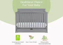 Logan 6-in-1 Convertible Crib with Underdrawer
