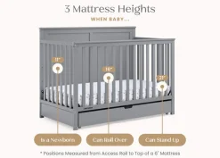 Logan 6-in-1 Convertible Crib with Underdrawer