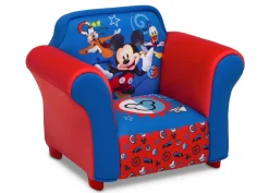 Mickey Mouse Kids Upholstered Chair with Sculpted Plastic Frame