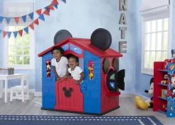 Mickey Mouse Plastic Indoor/Outdoor Playhouse with Easy Assembly