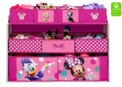 Minnie Mouse Deluxe 9 Bin Design and Store Toy Organizer