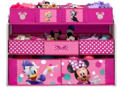Minnie Mouse Deluxe 9 Bin Design and Store Toy Organizer