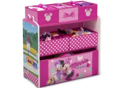 Minnie Mouse Design and Store 6 Bin Toy Organizer