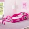 Minnie Mouse 4-Piece Toddler Room-in-a-Box Set – Includes Sleep and Play Toddler Bed, Table, 1 Chair and Toy Box