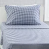 Navy Gingham 3-Piece Twin Sheet Set