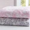 Pastel Floral Fitted Crib Sheets - 2 Pack
