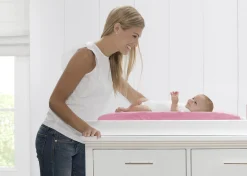 Personalized Contoured Changing Pad with Plush Cover