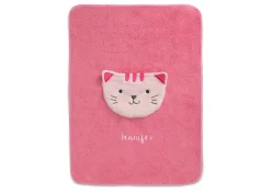 Personalized Sherpa Throw Blanket with Storage Pocket for Kids