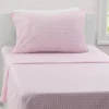 Pink Gingham 3-Piece Twin Sheet Set