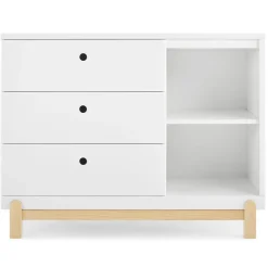 Poppy 3 Drawer Dresser with Cubbies and Interlocking Drawers