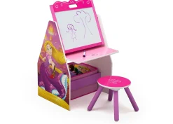 Princess Activity Center - Easel Desk with Stool & Toy Organizer