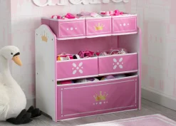 Princess Crown Multi-Bin Toy Organizer